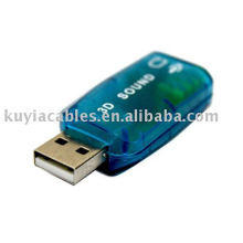 USB 2.0 to Mic/Speaker 5.1 Audio Sound Card Adapter